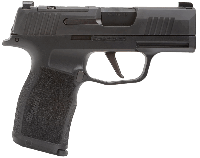 Sig Sauer 365X9BXR3P P365X Micro-Compact Frame 9mm Luger 12+1, 3.10" Black Steel Barrel, Black Nitron Optic Ready/Serrated Stainless Steel Slide, Black Stainless Steel Frame w/Beavertail & Picatinny Rail, Black XSeries Grip, No Manual Safety