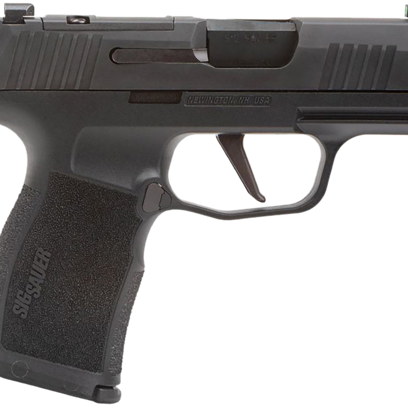 Sig Sauer 365X9BXR3P P365X Micro-Compact Frame 9mm Luger 12+1, 3.10" Black Steel Barrel, Black Nitron Optic Ready/Serrated Stainless Steel Slide, Black Stainless Steel Frame w/Beavertail & Picatinny Rail, Black XSeries Grip, No Manual Safety