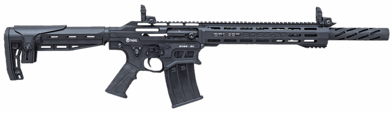 Citadel CBOSS3012 Boss30 12 Gauge Semi-Auto 3" 5+1 18.75" Black Steel Threaded Barrel, Matte Black Cerakote Picatinny Rail Aluminum Receiver, Black Adj Cheek Riser Synthetic Stock