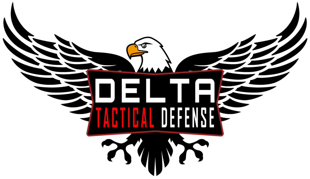 Delta Tactical Defense logo, firearm classes and gun safety courses