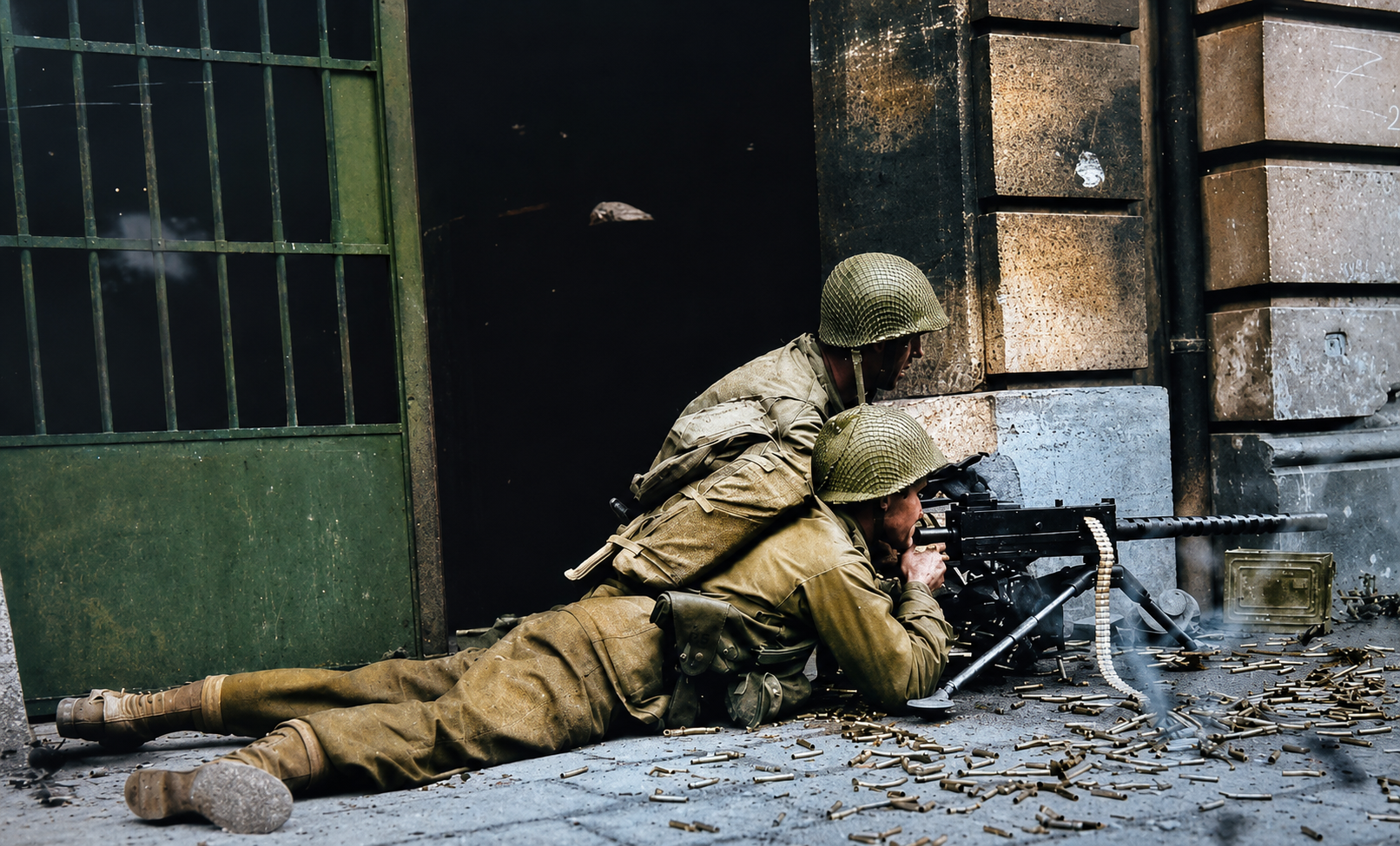 WW2 Soldiers on Browning 1919